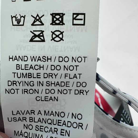 PUMA Womens Chelsea Allover Print FlexFit Adjustable Golf Hat, OSFA,‎ White/Navy - Picture 9 of 12